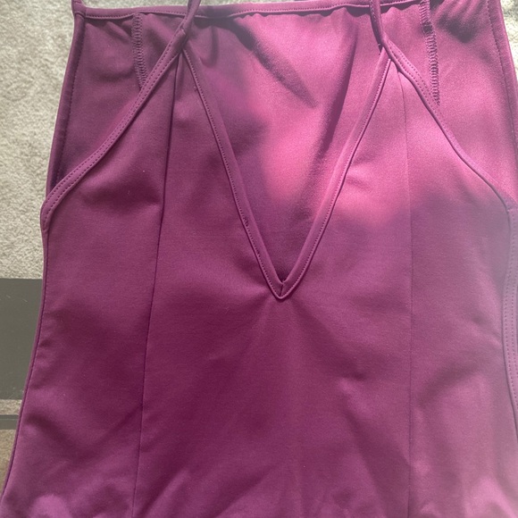 Free People Lila Bodysuit Plum Wine Size M - Picture 4 of 8